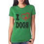 Marškinėliai I love dogs Marškinėliai I love dogs